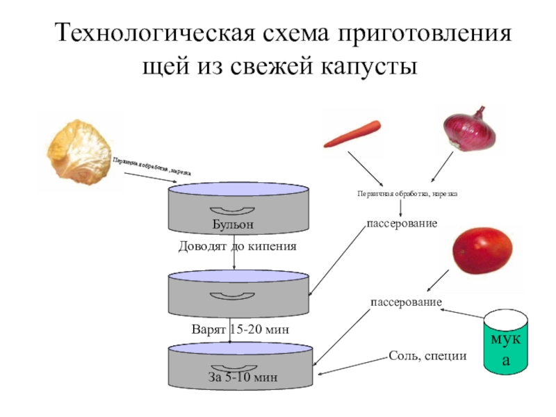 Технологическая схема борщ