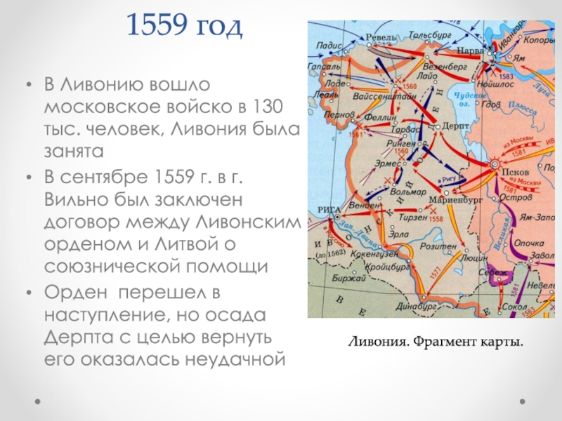 Презентация ливонская война 1558 1583 история 7 класс по торкунову