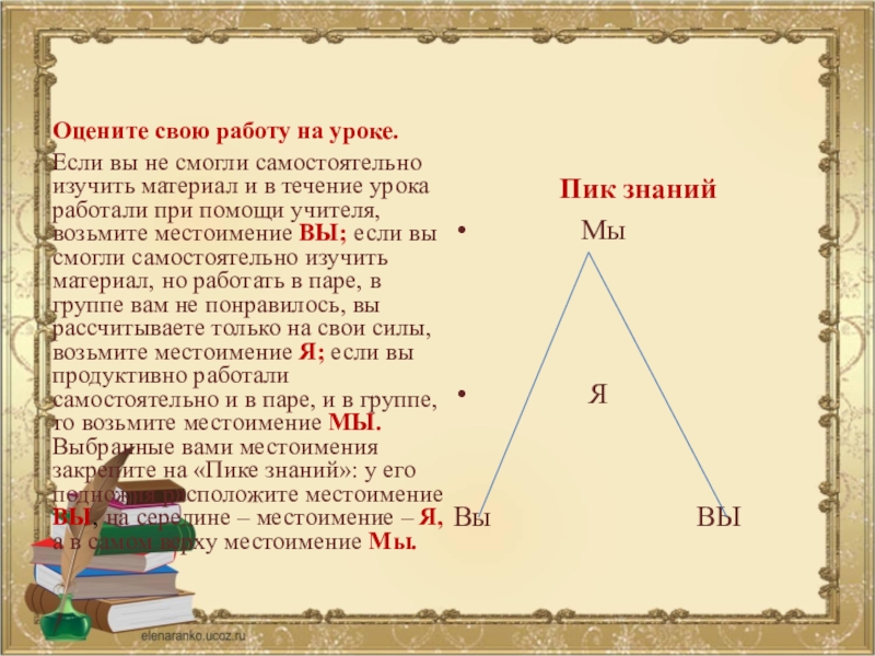 Отвечал в течение урока