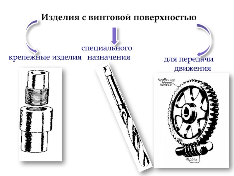 Специальное изделие. Изделия с винтовой поверхностью. Изделия специального назначения это. Служебное Назначение поверхностей винт. Перечислите групп изделия с винтовыми поверхностями.