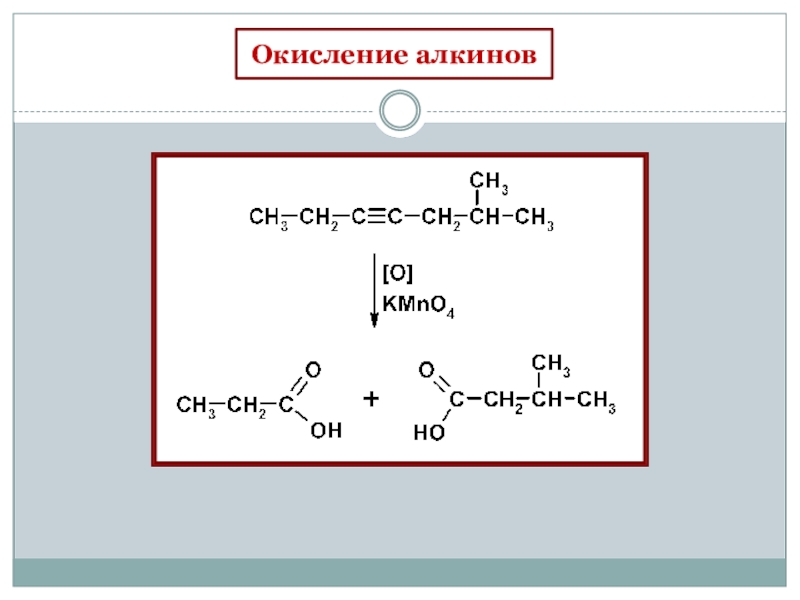 Окисление алкинов перманганатом