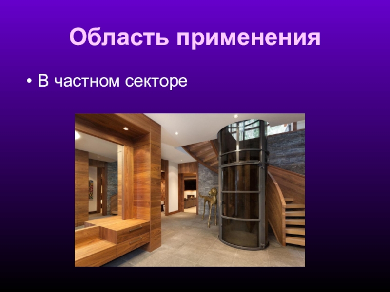 Областное государственное автономное образовательное учреждение среднего Область примененияВ частном секторе Область примененияВ частном секторе