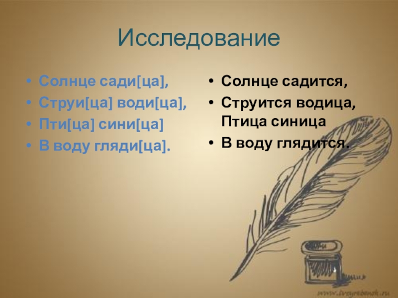 Солнце садится струится Водица птица синица в воду глядится. Солнце садится струится Водица птица синица в водицу глядится. Солнце садится струится Водица.