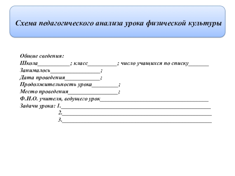 Схема педагогического анализа урока. Схема педагогического анализа урока физической культуры. Протокол анализа урока. Педагогический анализ урока физической культуры.