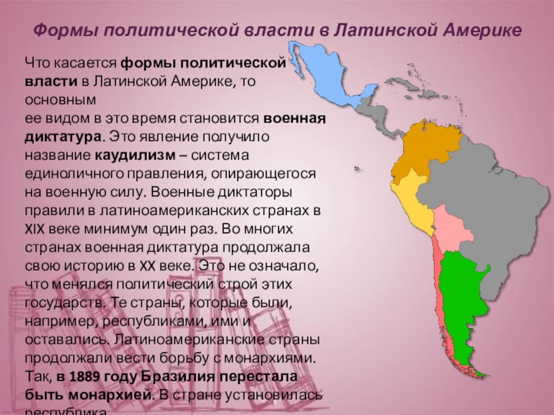 Назвать страну латинской америки. Страны Латинской Америки 19 века. Власть Латинской Америки. Латиноамериканские страны 19 века таблица.