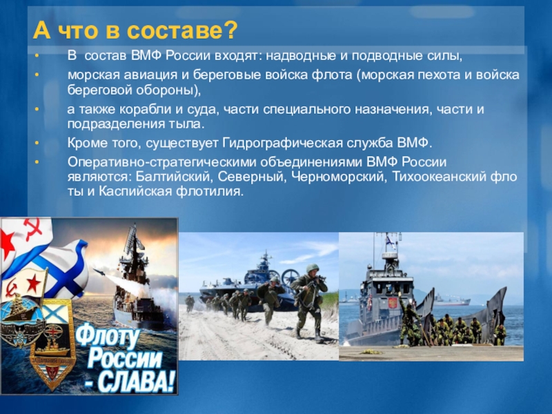 День вмф презентация. ВМФ структура войск. Структура военно морского флота. Военно-морской флот состав войск.