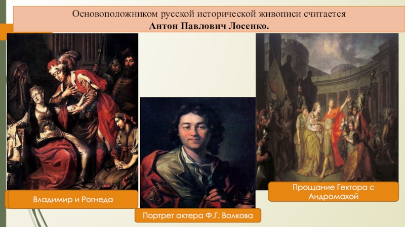 Назовите автора картины прощание гектора с андромахой и владимир и рогнеда