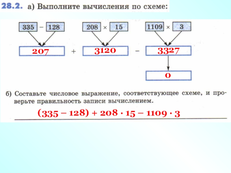 Напишите выражение по схемам. Запишите выражение по рисункам.