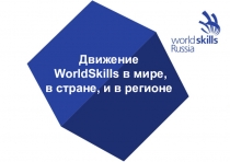 Движение
WorldSkills в мире,
в стране, и в регионе