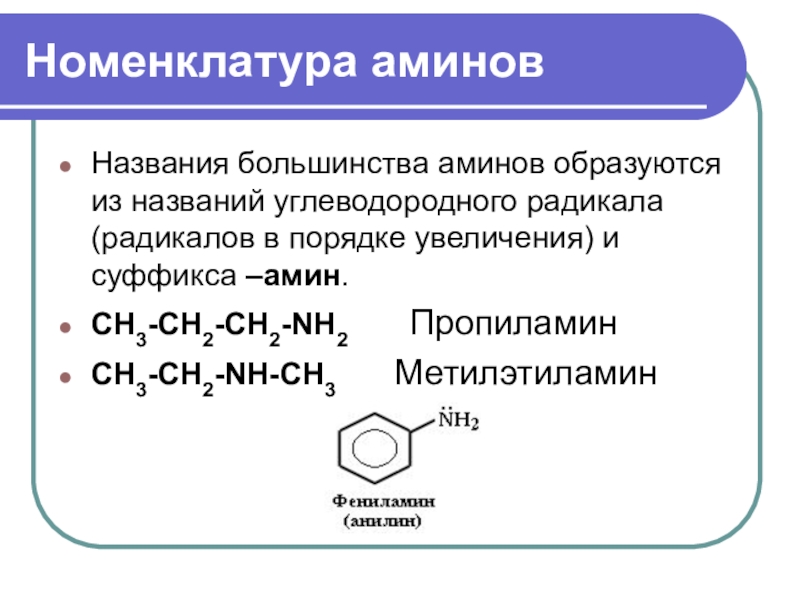 Азотсодержащие органические соединения химия 10 класс