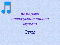 Камерная инструментальная музыка