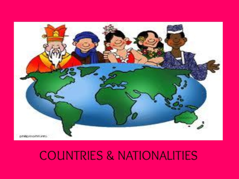 Презентация COUNTRIES & NATIONALITIES