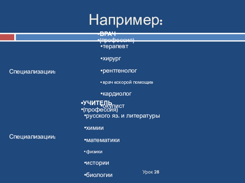 Специализация это например. Направление/специальность например. Профессия специализация специальность лошадь. Специальности врачей список и описание.