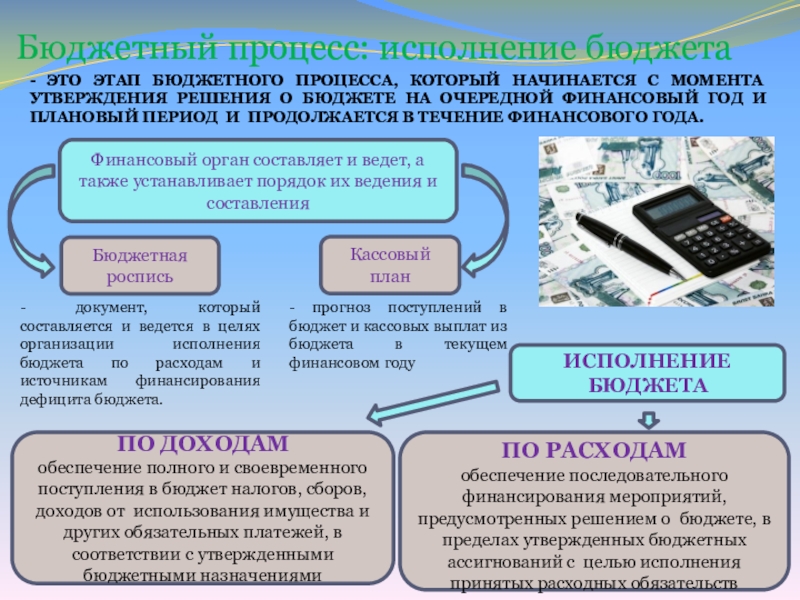 Составление кассового плана исполнения федерального бюджета