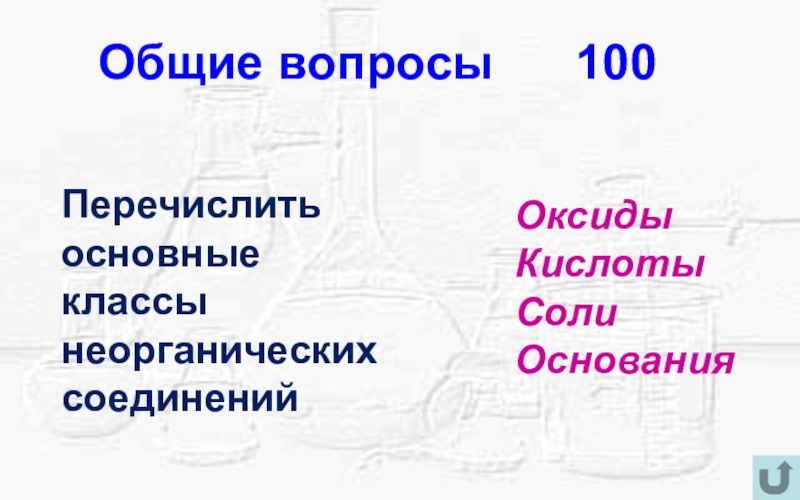 11 класс работа классы неорганических соединений