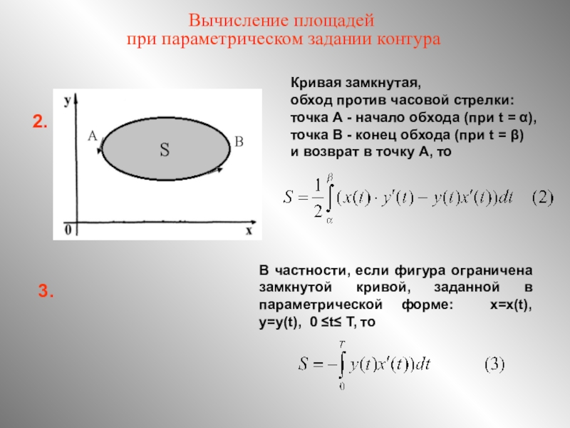 Площадь кривой фигуры. Площадь фигуры заданной параметрически. Вычисление площади Кривой. Параметрическое задание Кривой. Параметрическое задание пространственной Кривой.