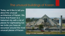 The unusual buildings of Kazan