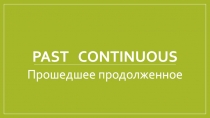 Past continuous