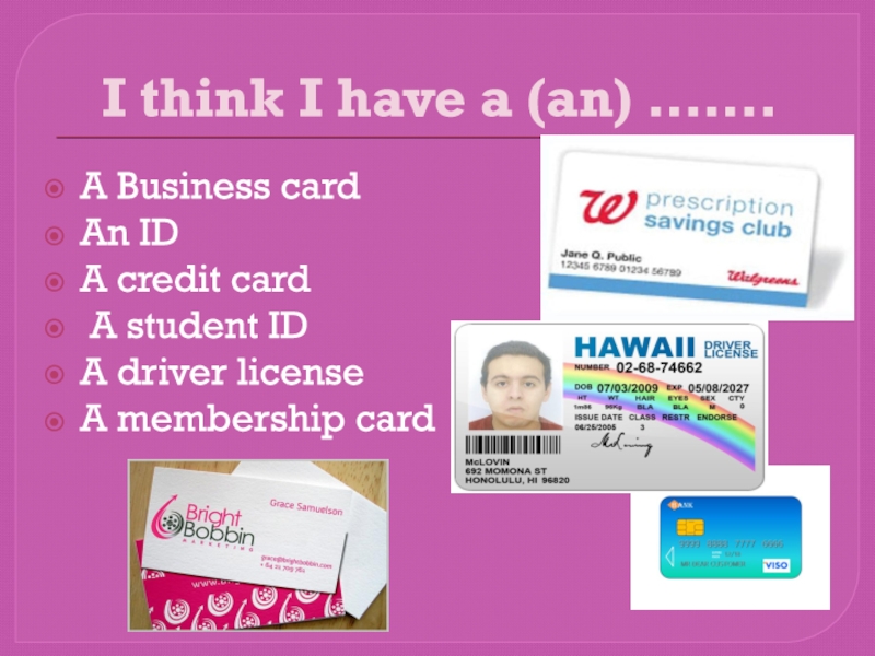 Complete the membership card. Licence a4.