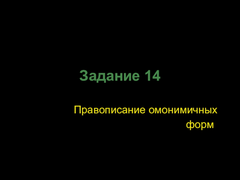 Презентация Задание 14