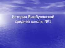 История Бижбулякской средней школы №1