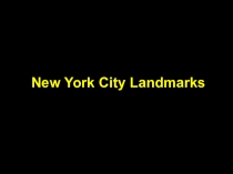 New York City Landmarks