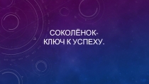 Соколёнок - ключ к успеху