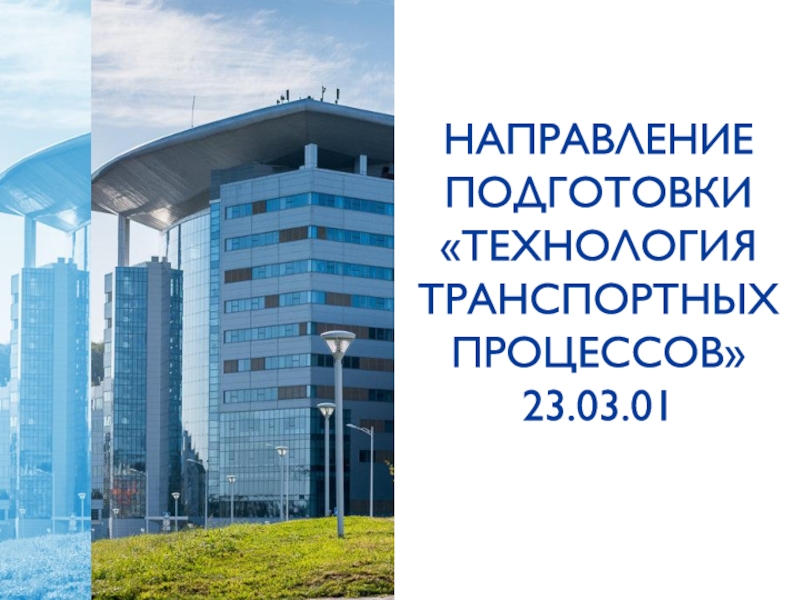 НАПРАВЛЕНИЕ ПОДГОТОВКИ ТЕХНОЛОГИЯ ТРАНСПОРТНЫХ ПРОЦЕССОВ 23.03.01