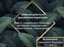 Выполнила:
Никишкина Вероника
ТЭ-ЭИБ-21
Зачетная работа по дисциплине