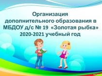 Организация дополнительного образования в МБДОУ д/с № 19 Золотая рыбка