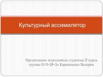 Культурный ассимилятор