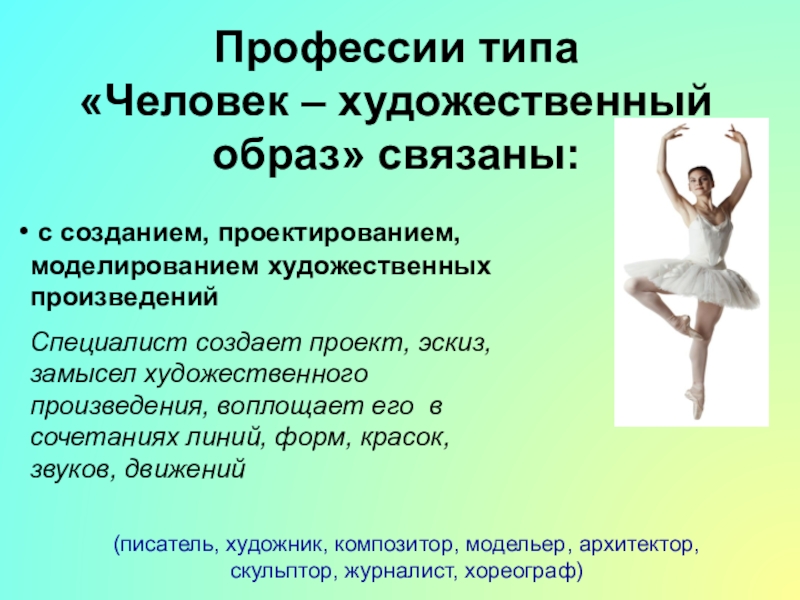 Тип человек художественный образ. Профессии типа человек художественный образ. Профессии типа человек художественный образ связаны. Проект профессии человек художественный образ. Типы профессий презентация.