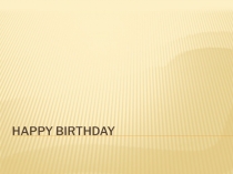 Happy birthday
