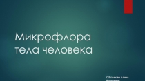 Микрофлора тела человека