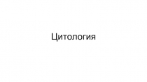Цитология