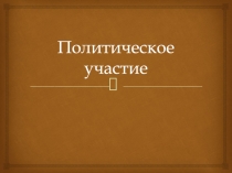 Политическое участие