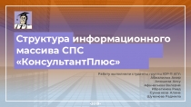 Структура информационного массива СПС КонсультантПлюс