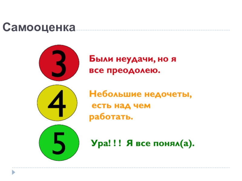 О каком понятии идет. Небольшие недочеты. Над чем мне необходимо работать. Над чем работать.