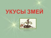 УКУСЫ ЗМЕЙ