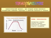 технологический процесс, при котором путем теплового воздействия изменяют