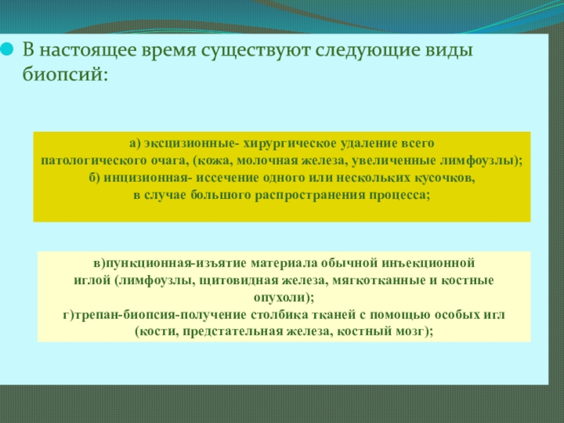 Их исследование имеет прикладное значение. Виды биопсии. Вид биопсии и способ приготовления. Прикладное значение исследования Обществознание.