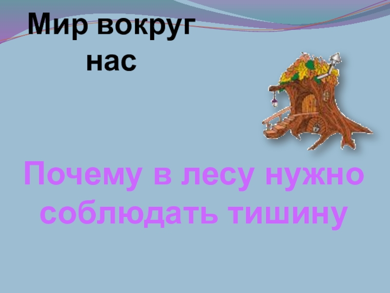 Мир вокруг нас