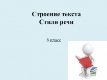 Строение текста Стили речи