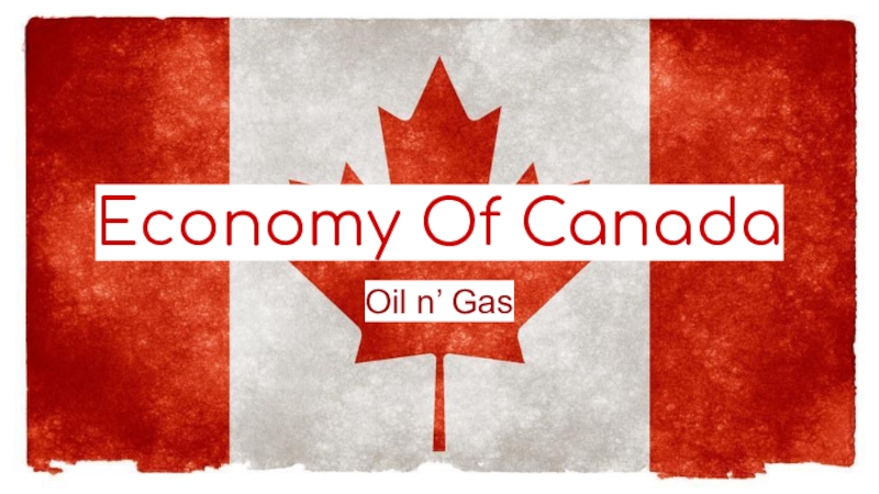Презентация Economy Of Canada