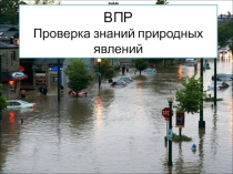 ВПР Проверка знаний природных явлений