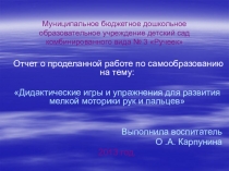Муниципальное бюджетное дошкольное образовательное учреждение детский сад