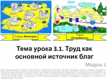 Тема урока 3.1. Труд как основной источник благ