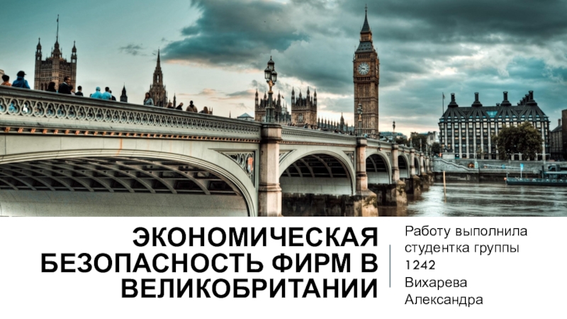 Экономическая безопасность фирм в Великобритании