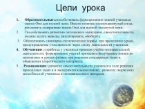 Цели урока