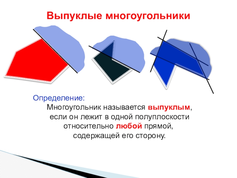 Какие углы называются углами выпуклого многоугольника. Невыпуклый многоугольник определение. Определение выпуклого многоугольника. Многоугольник называется выпуклым если он лежит. Выпуклые.